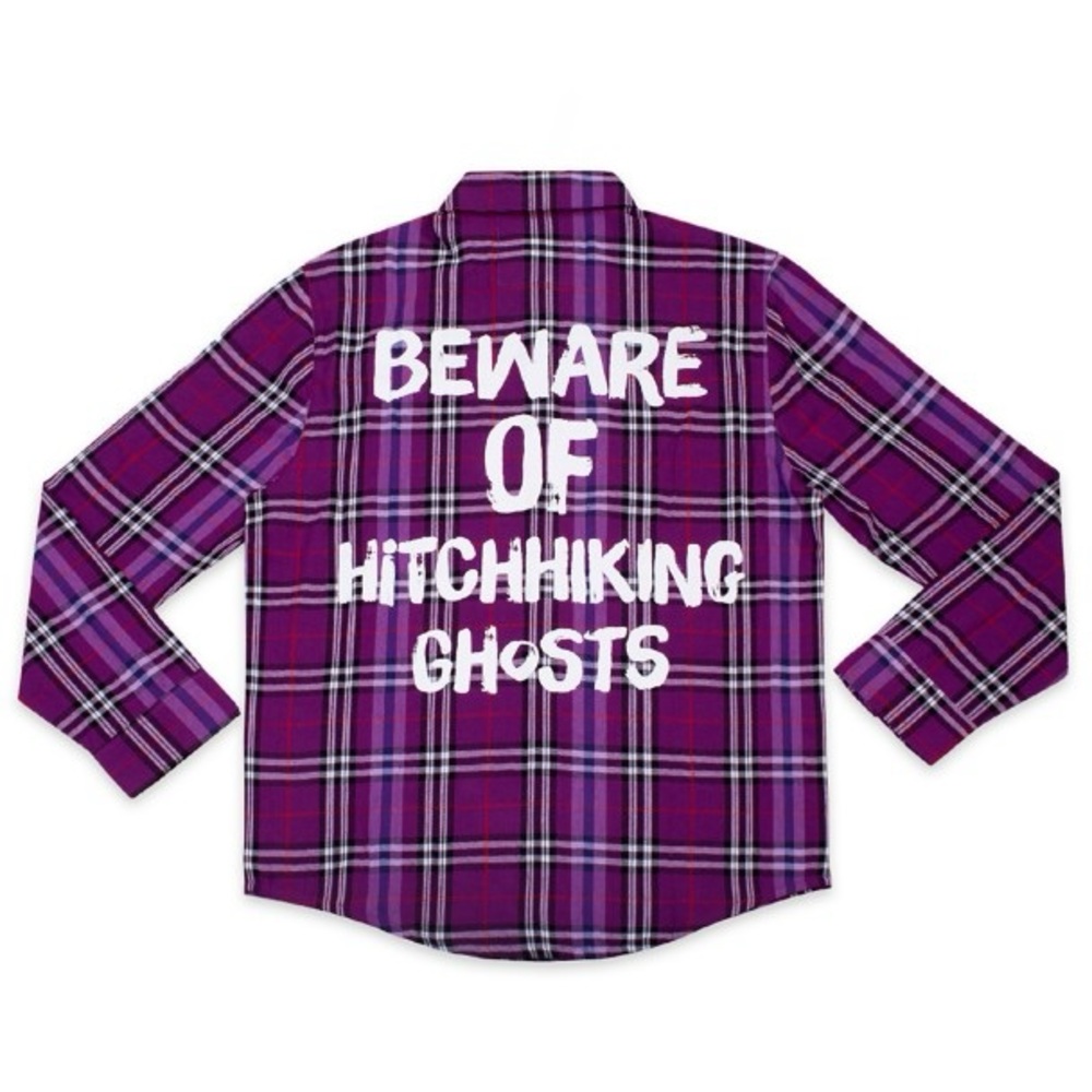 Cakeworthy Haunted Mansion Hitch Hiking Ghosts Flannel